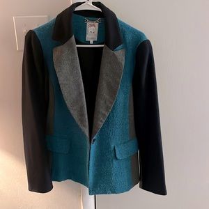 Yoana Baraschi blue and grey blazer size 10